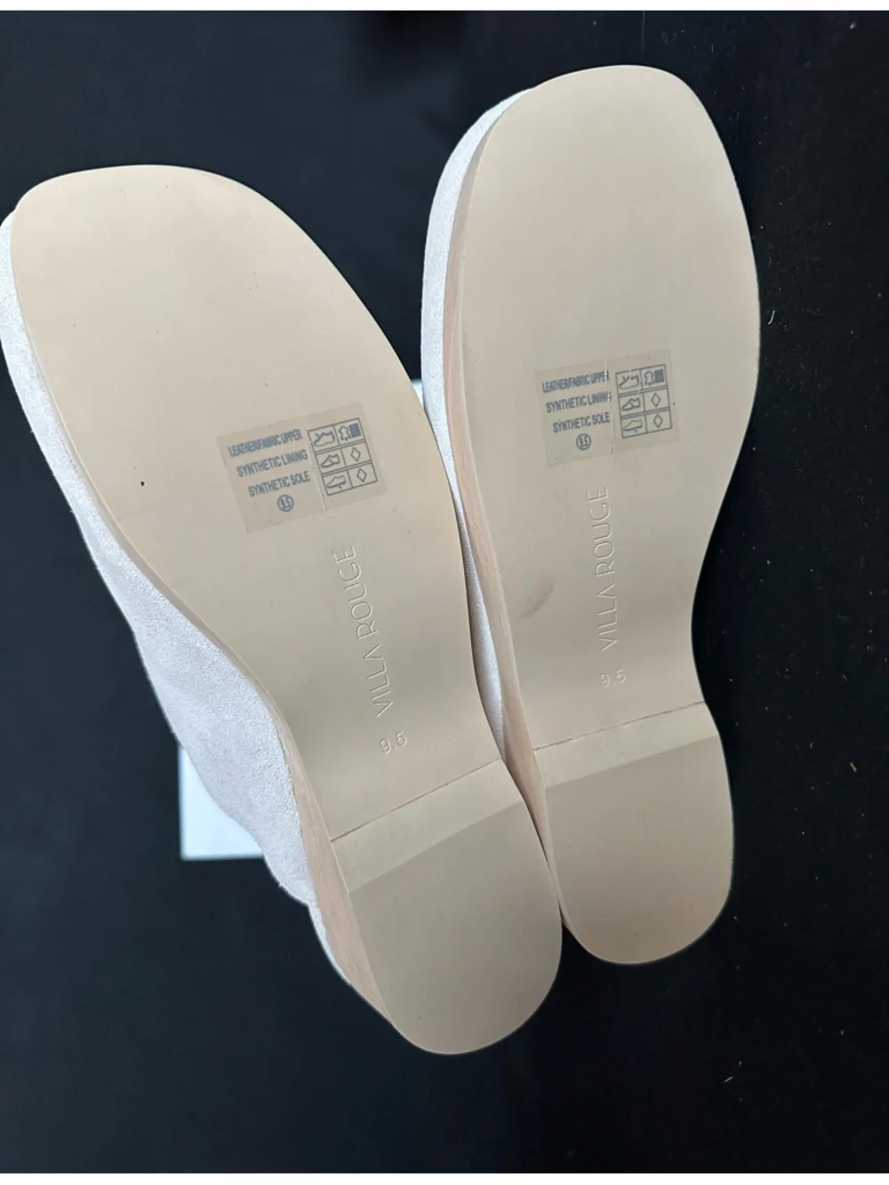 Villa Rouge Valencia Minimalist Light Grey mules Suede Slip-On Clog - Picture 8 of 16